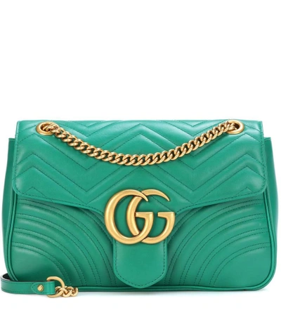 Shop Gucci Gg Marmont Medium Leather Shoulder Bag In Female
