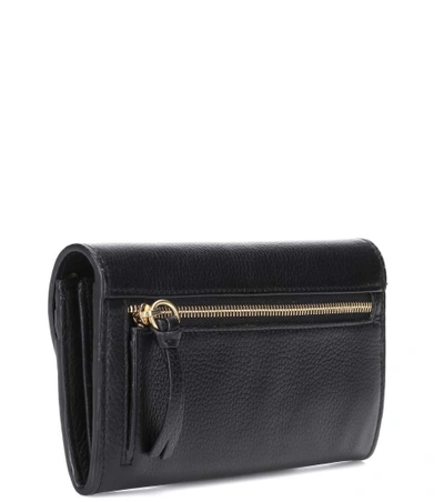 Shop See By Chloé Kriss Embellished Leather Wallet In Black