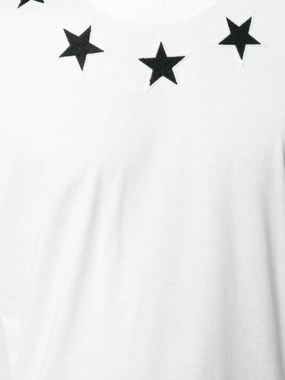 Shop Givenchy Columbian-fit Star Patch T-shirt - White