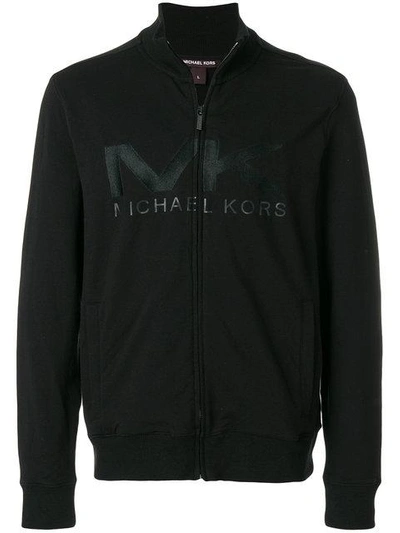 Shop Michael Kors Logo Zip Jacket
