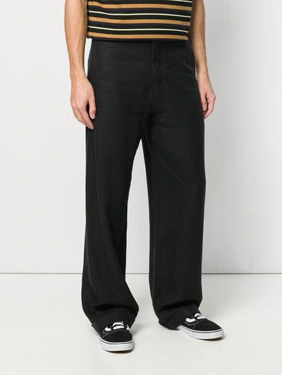 Shop Société Anonyme Wide Leg Trousers In Black