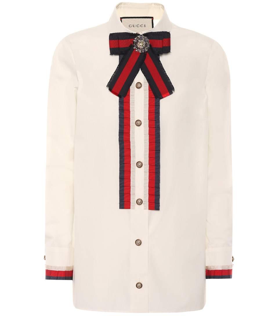 gucci bow shirt