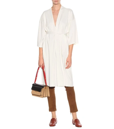 Shop The Row Silk And Cotton Coat In White