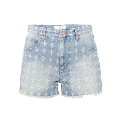 Shop Isabel Marant Étoile Celsa Denim Shorts In Blue