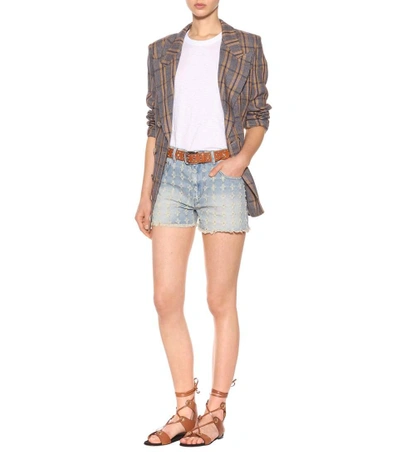 Shop Isabel Marant Étoile Celsa Denim Shorts In Blue