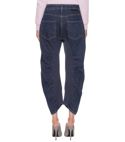 Shop Stella Mccartney Xenia High-waisted Cropped Jeans In Blue