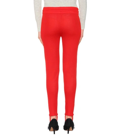 Shop Isabel Marant Étoile Doriann Stirrup Trousers In Red