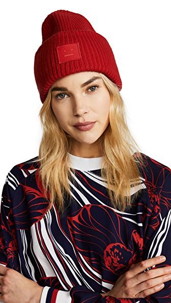 acne beanie red