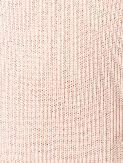 Ben Taverniti Unravel Project Distressed Ribbed Jumper In Pink
