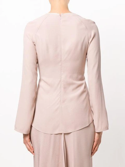 Shop Marni Flared Ruched Blouse