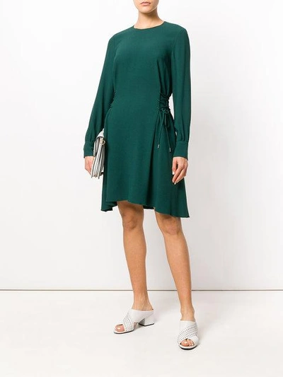 Shop Theory Flared Short Dress - Green