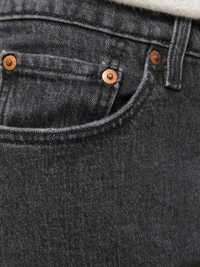 Shop Levi's Five Pocket Denim Shorts In Black