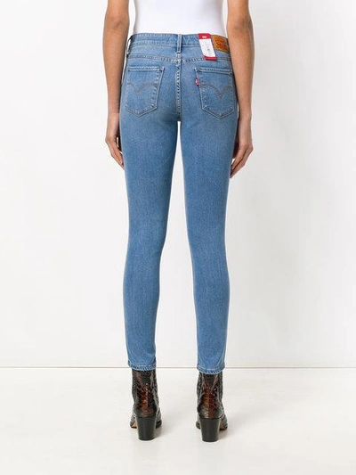 Shop Levi's Skinny Cropped Jeans - Blue