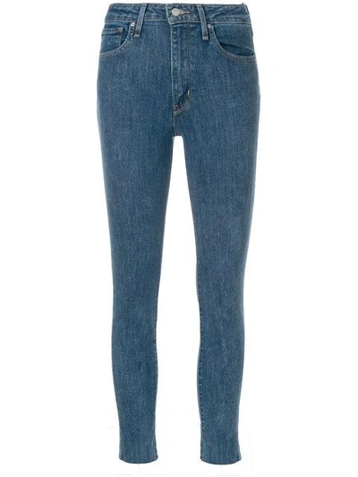 Shop Levi's Skinny Cropped Jeans In Blue