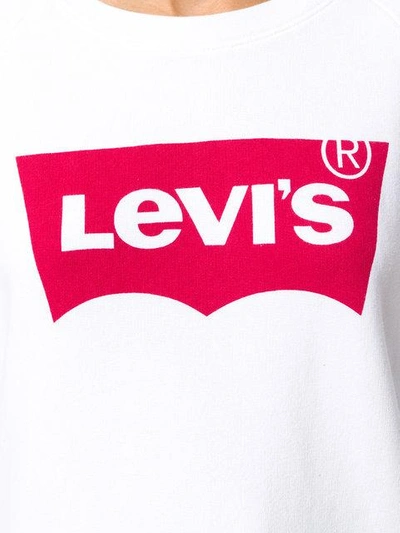 Shop Levi's Logo Print Sweatshirt In Black