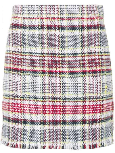 Shop Thom Browne Tweed Fitted Skirt