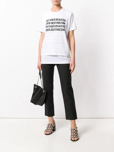 Shop Stella Mccartney You Have Reached Your Destination T-shirt In White