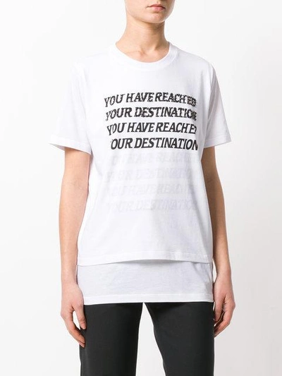 Shop Stella Mccartney You Have Reached Your Destination T-shirt In White