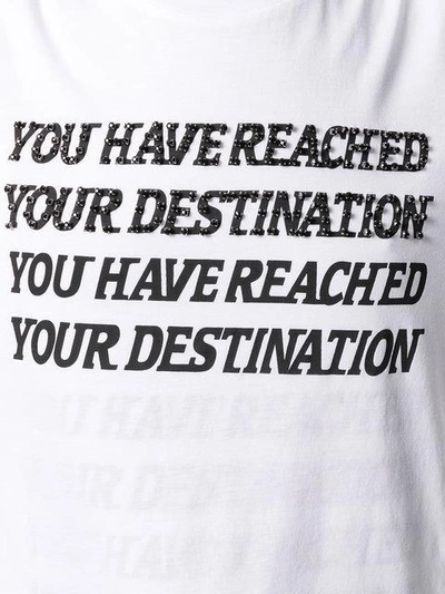 Shop Stella Mccartney You Have Reached Your Destination T-shirt In White