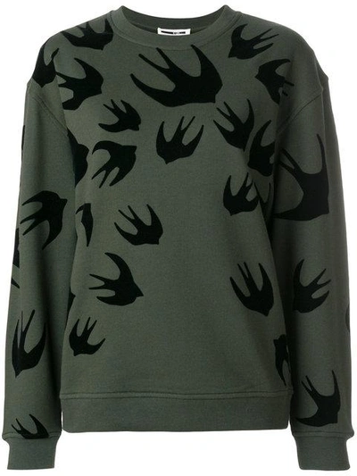 Shop Mcq By Alexander Mcqueen Bird Print Sweatshirt