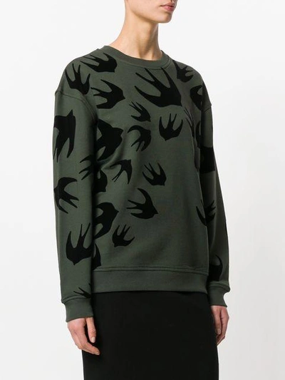 Shop Mcq By Alexander Mcqueen Bird Print Sweatshirt