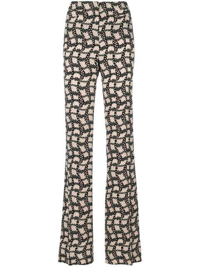 Shop Prada Taillenhose Mit Print In F0002 Nero