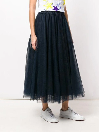 Shop P.a.r.o.s.h . Tulle Full Skirt - Blue