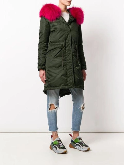 Shop Mr & Mrs Italy Hooded Padded Jacket - Green