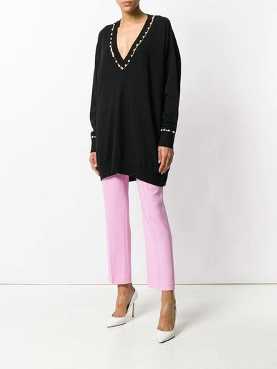 Givenchy Cropped Tailored Trousers In Pink