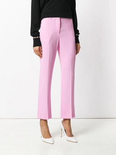 Givenchy Cropped Tailored Trousers In Pink