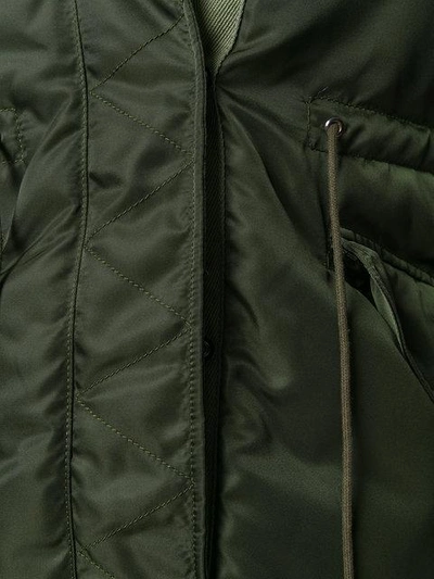 Shop Mr & Mrs Italy Hooded Padded Jacket - Green
