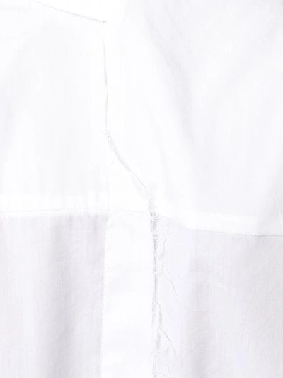 Shop Ben Taverniti Unravel Project Elasticated Waist Shirt In White