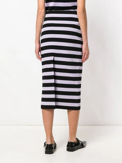 Shop Proenza Schouler Striped Midi Pencil Skirt