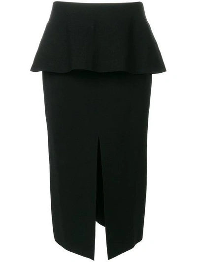 Shop Proenza Schouler Front-slit Pencil Skirt In Black