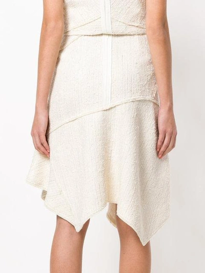 Shop Proenza Schouler Flared Textured Skirt In Neutrals