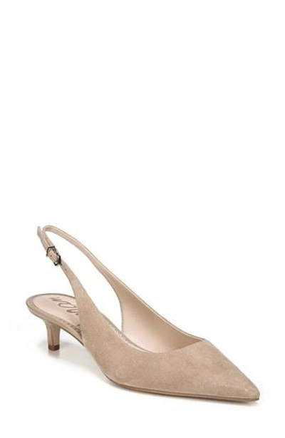 Shop Sam Edelman Ludlow Slingback Pump In Oatmeal Suede