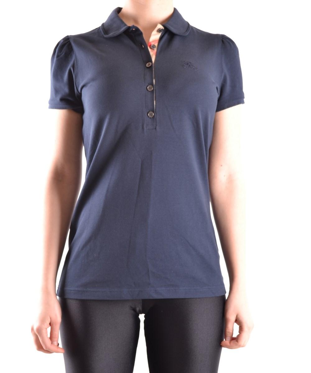 burberry polo shirt womens blue