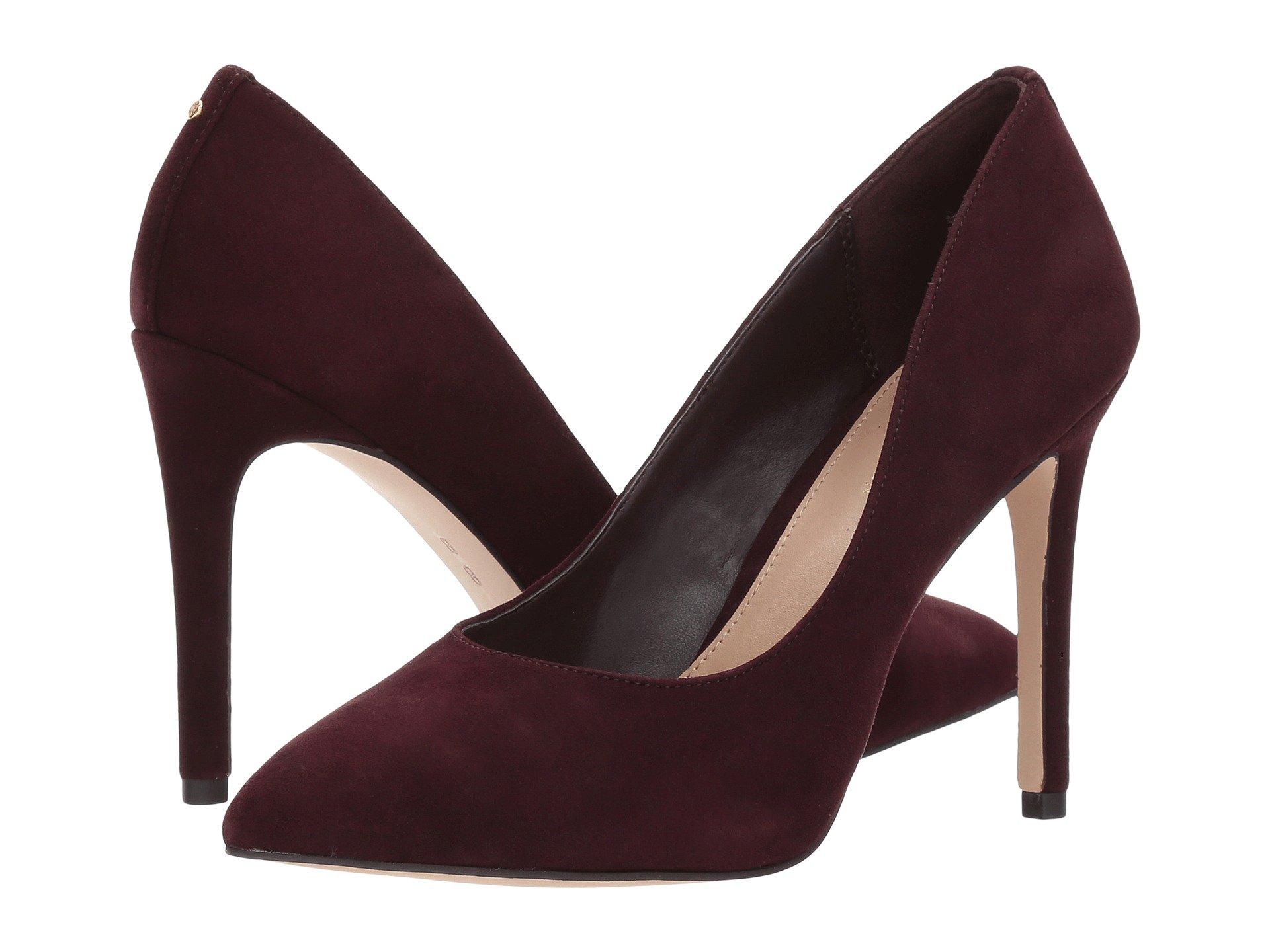 aubergine pumps