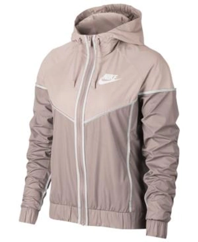 Shop Nike Sportswear Windrunner Hooded Jacket In Particle Rose