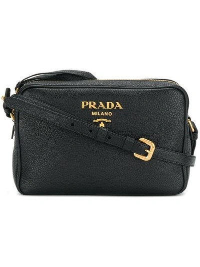 Shop Prada Crossbody Camera Bag - Black