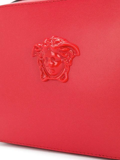 Shop Versace Medusa Shoulder Bag In Red