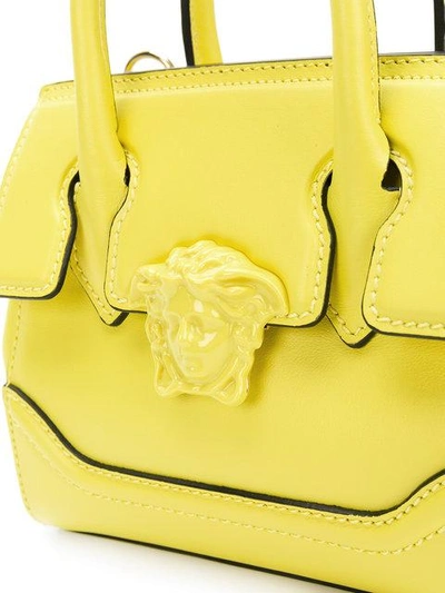 Shop Versace Small Medusa Empire Tote - Yellow
