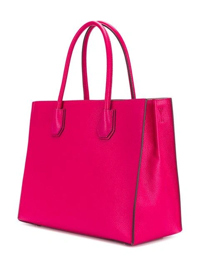 Shop Michael Michael Kors Padlock Tote In 564 Ultra Pink