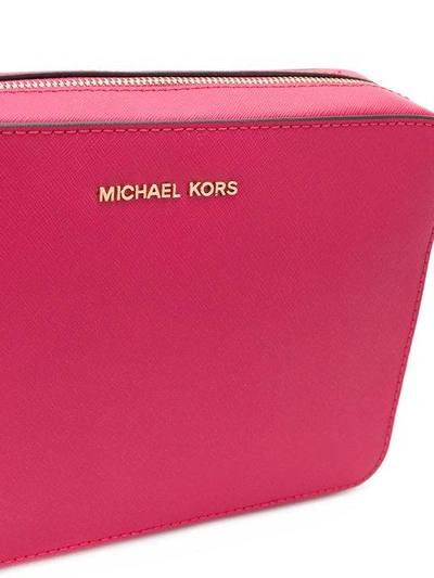 Shop Michael Michael Kors Jet Set Crossbody Bag - Pink