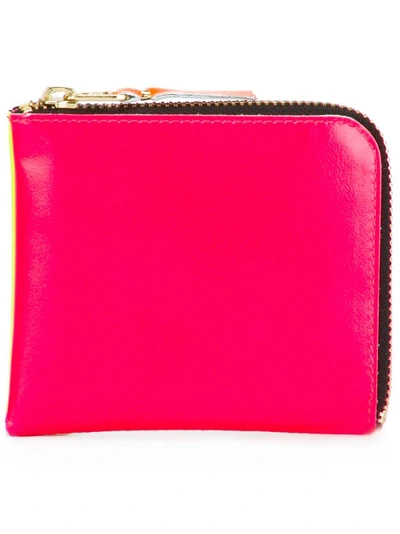 Shop Comme Des Garçons Wallet Zipped Purse - Pink