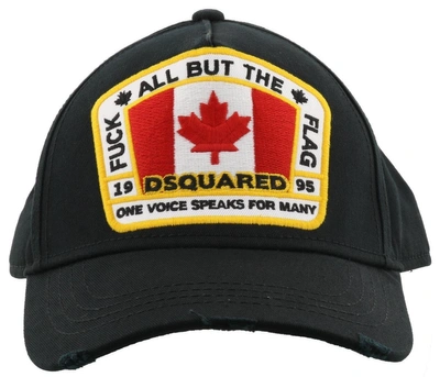 Shop Dsquared2 Canada Patch Baseball Cap In Black