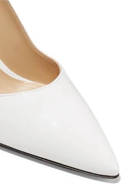 Shop Paul Andrew Lotta Patent-leather Pumps In White