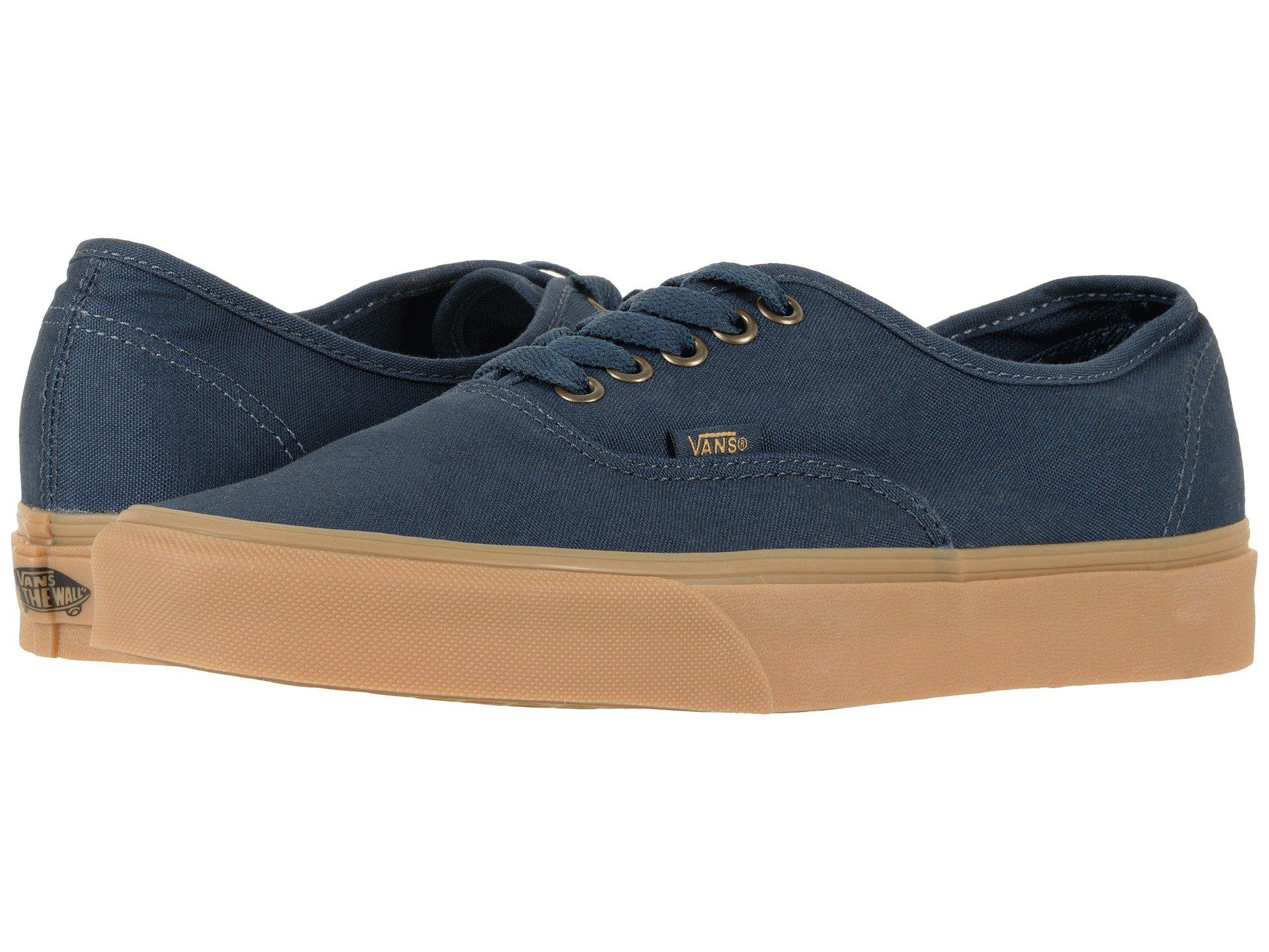 vans authentic dress blue light gum