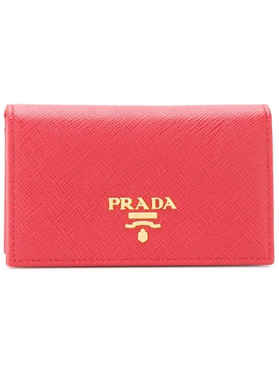 Shop Prada Foldover Top Cardholder