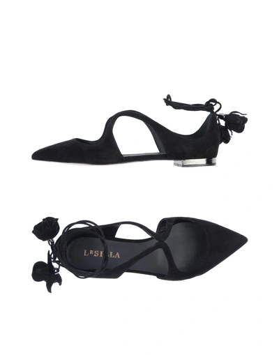 Shop Le Silla Ballet Flats In Black
